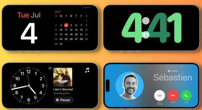 通州苹果手机维修分享iOS17横屏充电待机显示有什么好处 