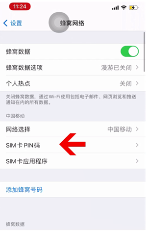 通州苹果14维修网分享如何给iPhone14的SIM卡设置密码 