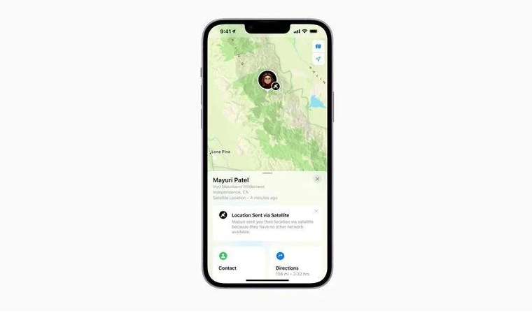 通州苹果14维修分享iPhone14系列中 FindMy功能通过卫星分享位置方法教程 